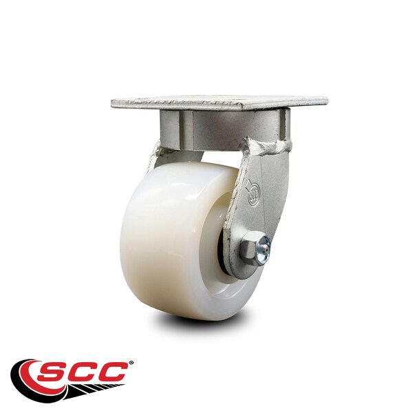 4 Inch Kingpinless Nylon Wheel Swivel Top Plate Caster